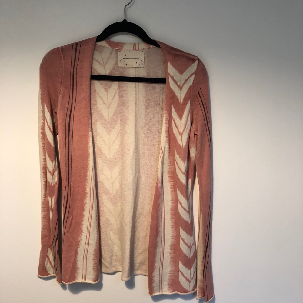 Pink Aztec sweater by coincidence and chance